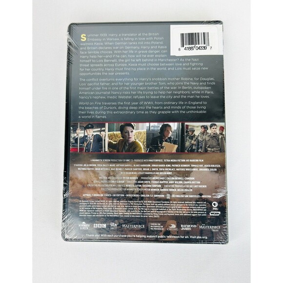 World on Fire: Season One (Masterpiece) (DVD, 2019) - Picture 2 of 3